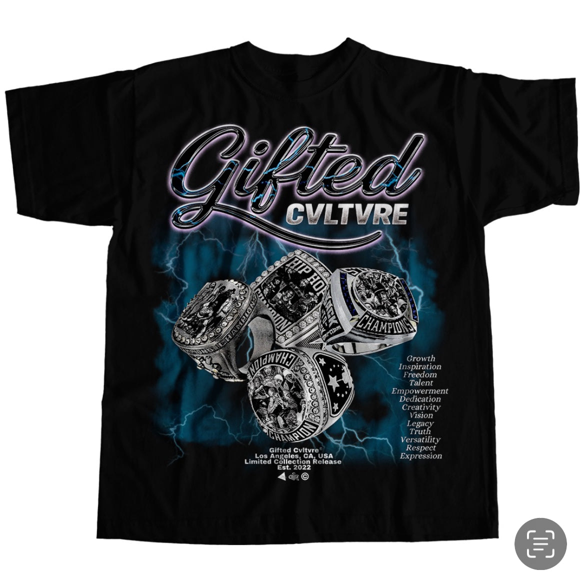 Gifted Cvltvre Championship Rings Tee (Black)