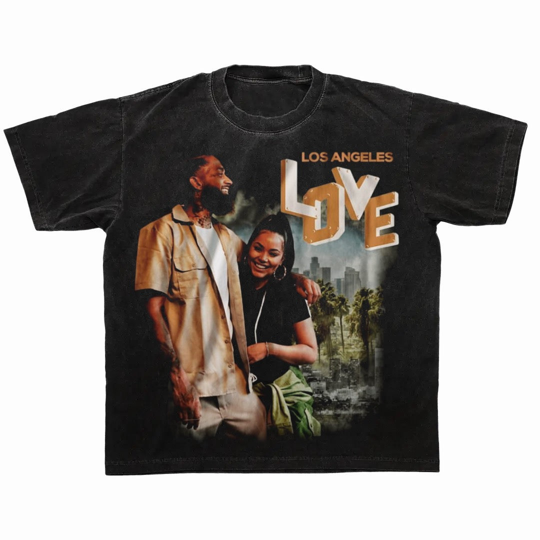 Gifted Cvltvre “Los Angeles Love” Vintage Tee (Black Wash)