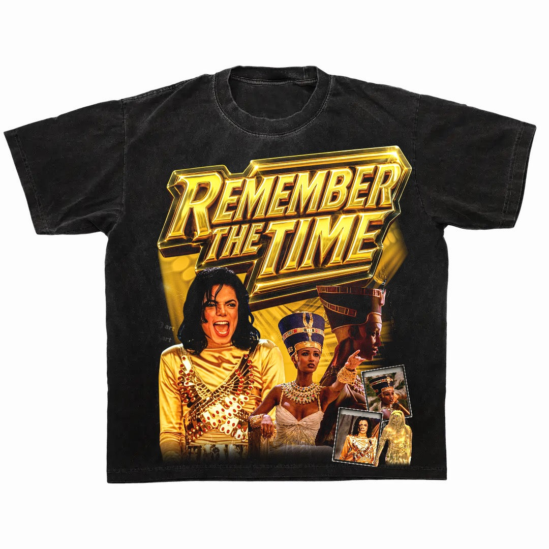 Remember The Time Vintage Graphic Tee (Gold Edition)